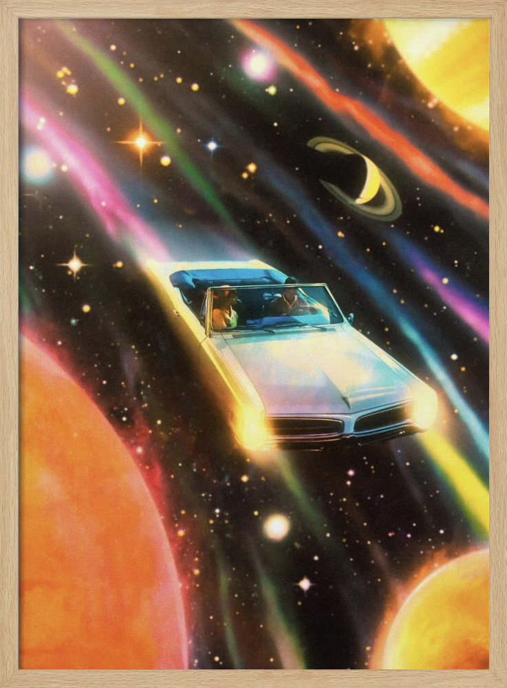 Poster - When The Light Gets In natural wood poster frame