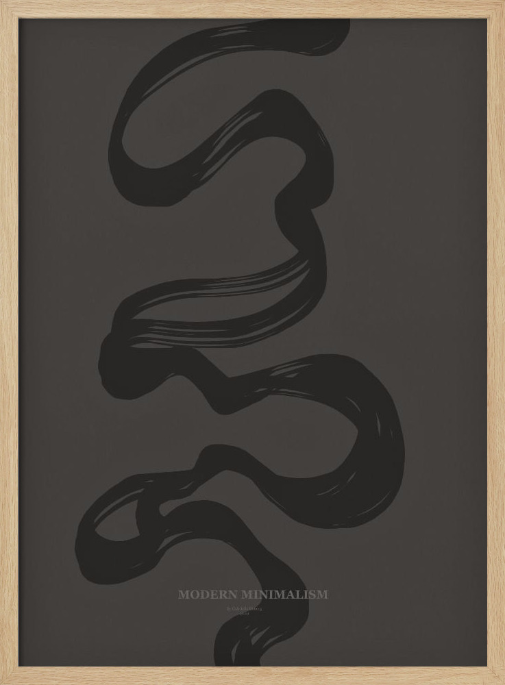 Póster - Modern Minimalism natural wood poster frame