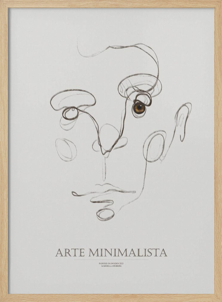 Affiche - Arte Minimalista cadre de poster en bois naturel
