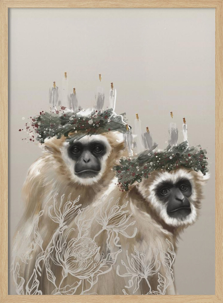 Póster - Lucia natural wood poster frame