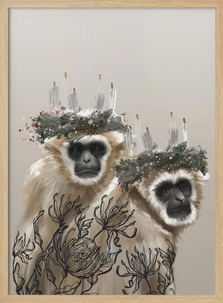 Póster - Lucia II natural wood poster frame