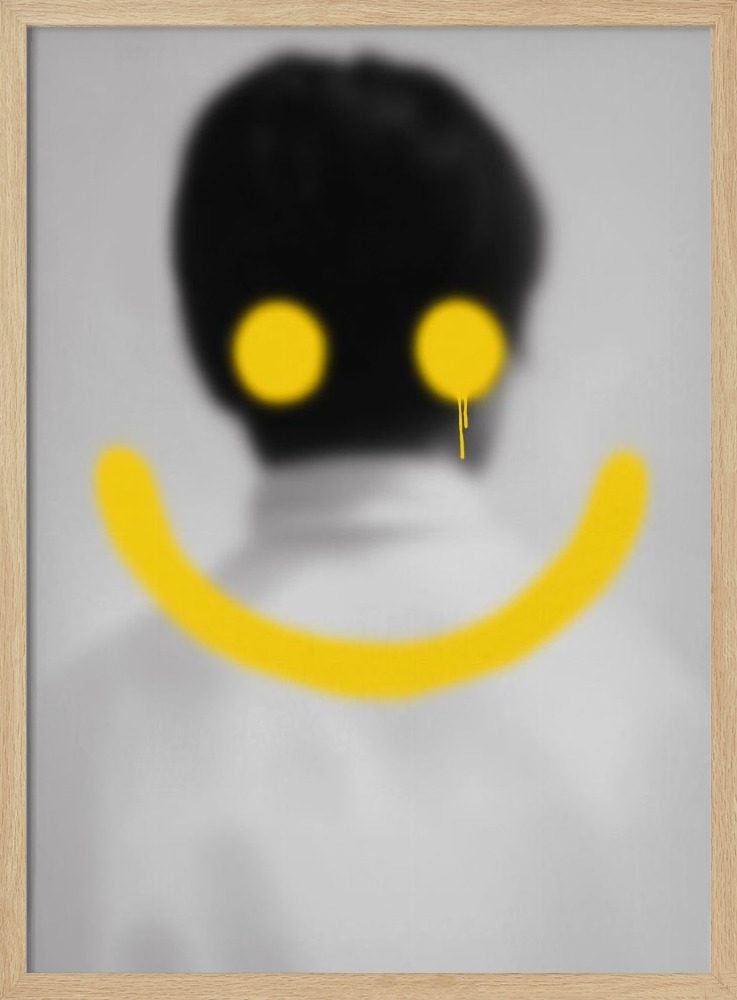 Affiche - Smile cadre de poster en bois naturel