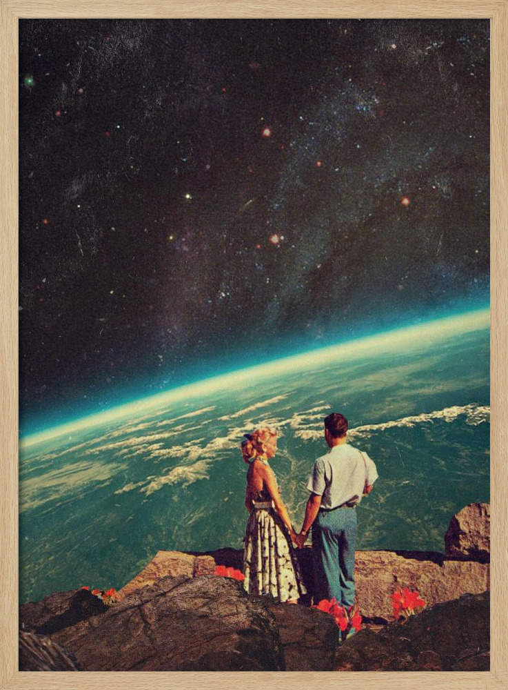Poster - Love natural wood poster frame
