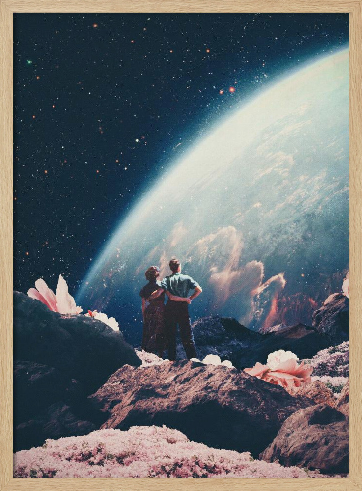 Poster - Often Mistaken for Absent natural wood poster frame