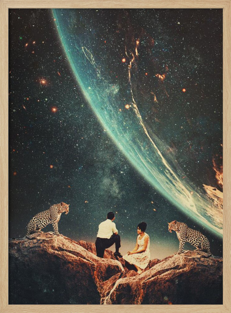 Poster - Guardians of Our Future natural wood poster frame