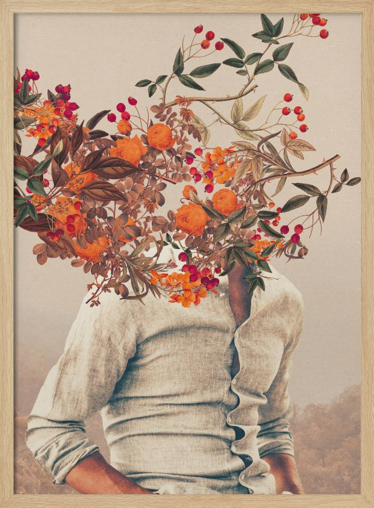 Poster - Roots Bright natural wood poster frame