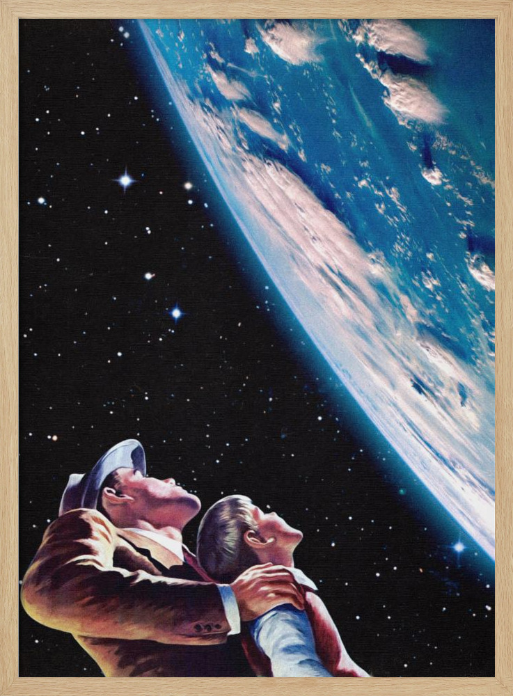 Poster - Father and Son natural wood poster frame