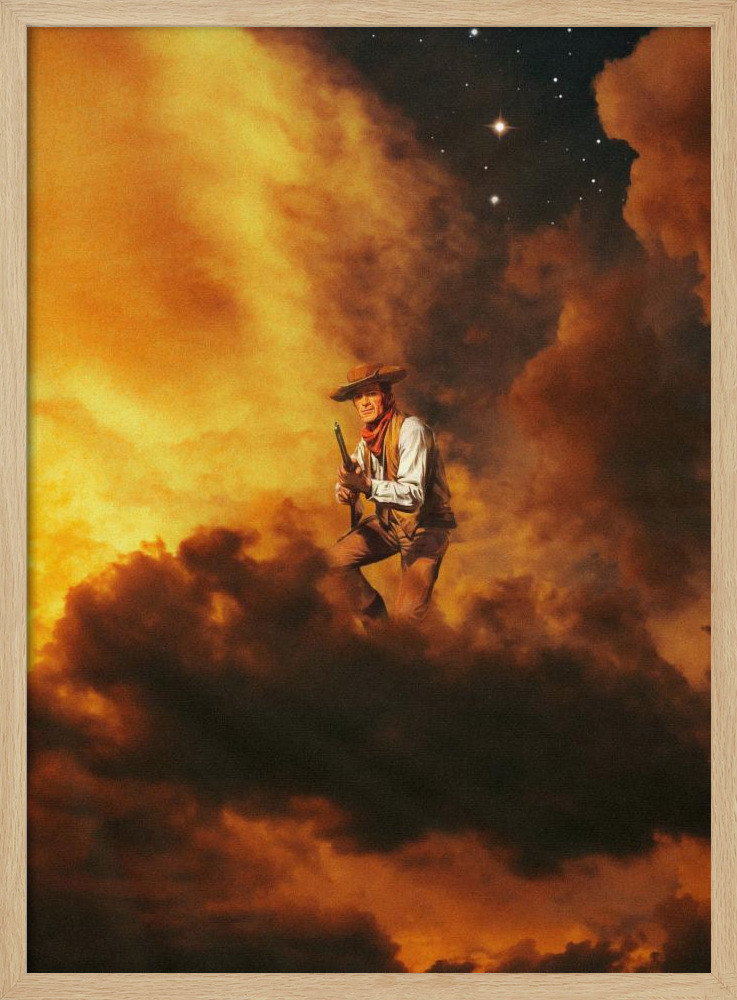 Poster - Cowboy I natural wood poster frame