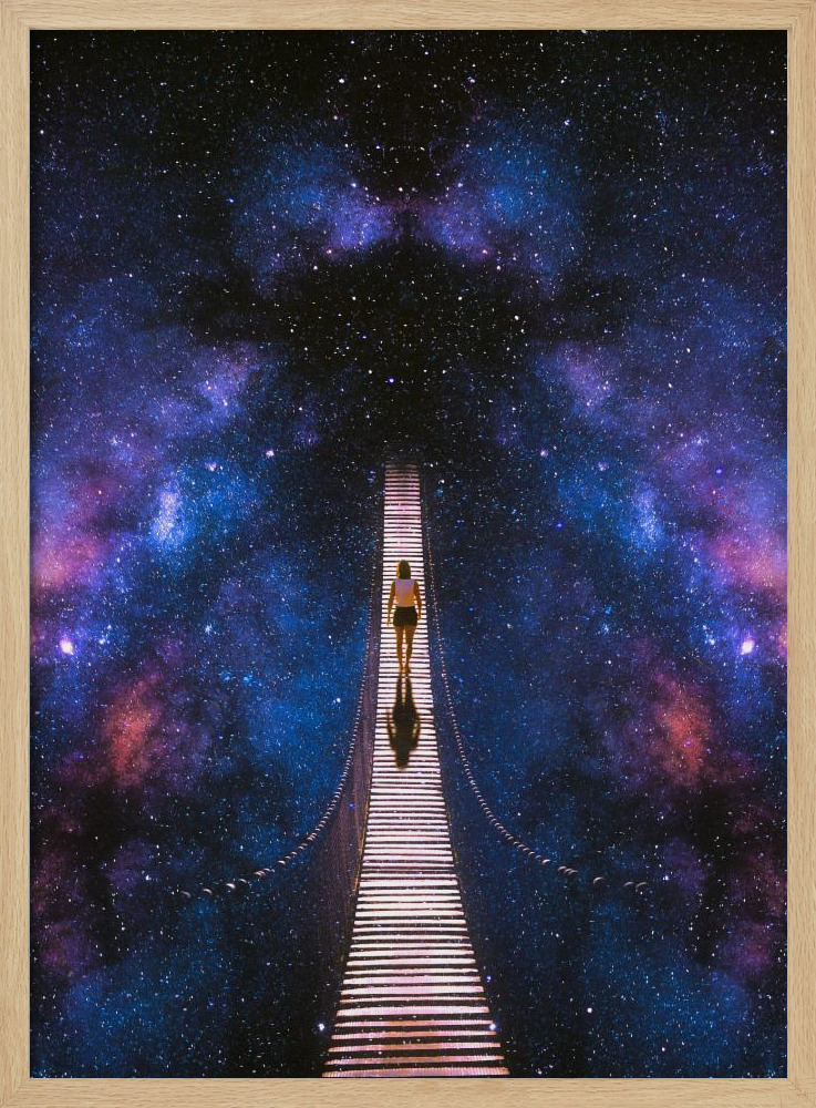Poster - Infinity natural wood poster frame