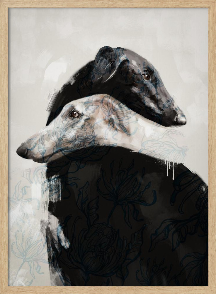 Póster - At All Times III natural wood poster frame
