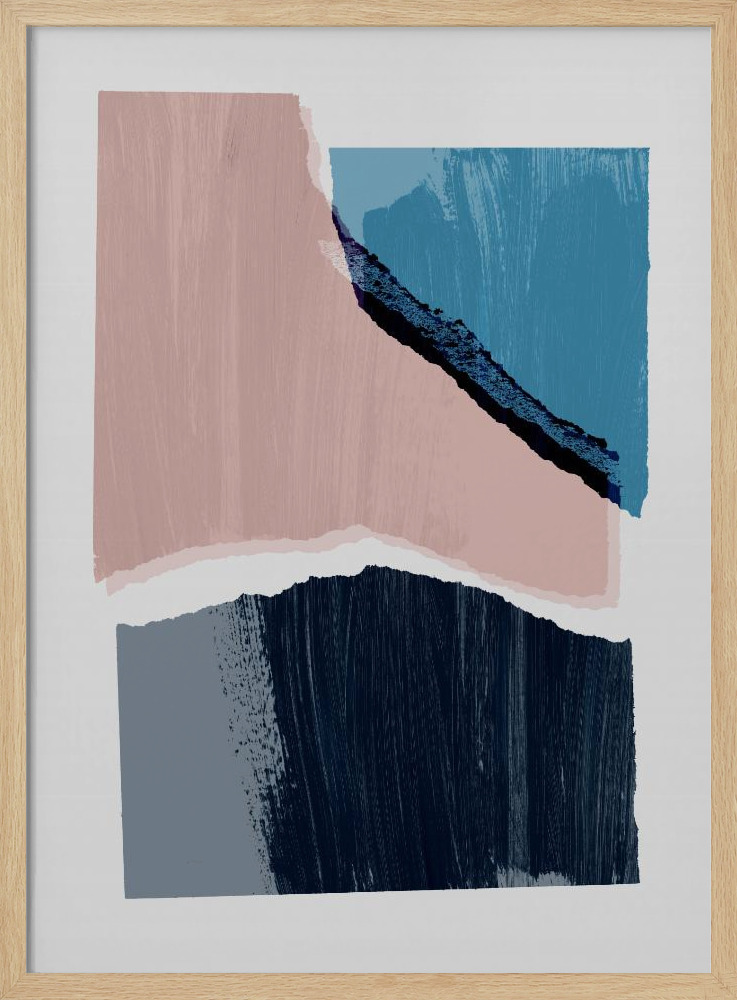 Poster - Pieces 1 natural wood poster frame