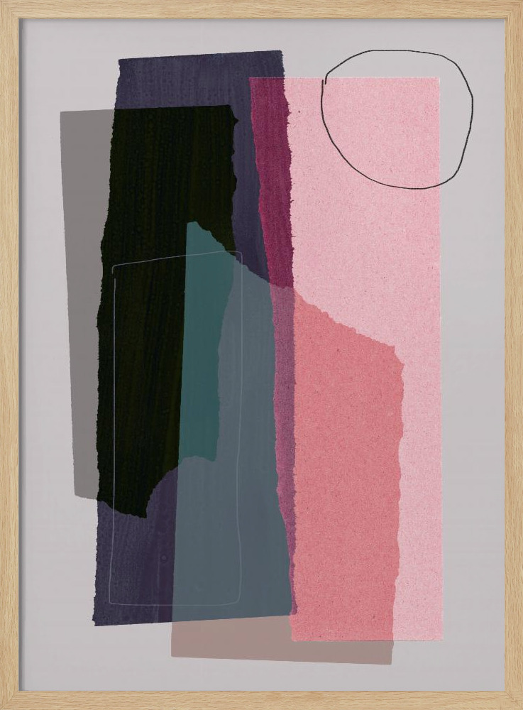 Poster - Pieces 5C natural wood poster frame