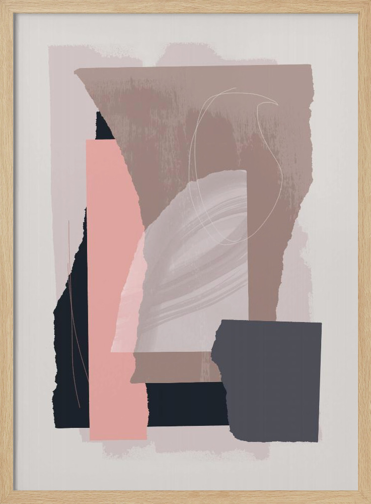 Poster - Pieces 15 natural wood poster frame