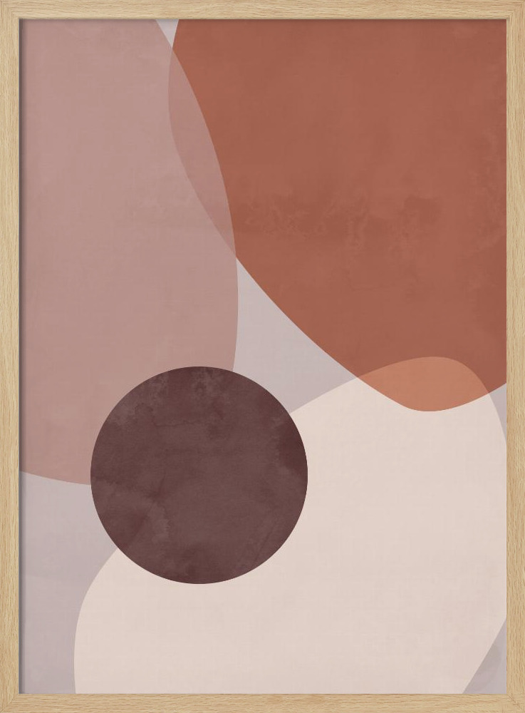 Poster - - Graphic 211 posterframe van natuurlijk hout