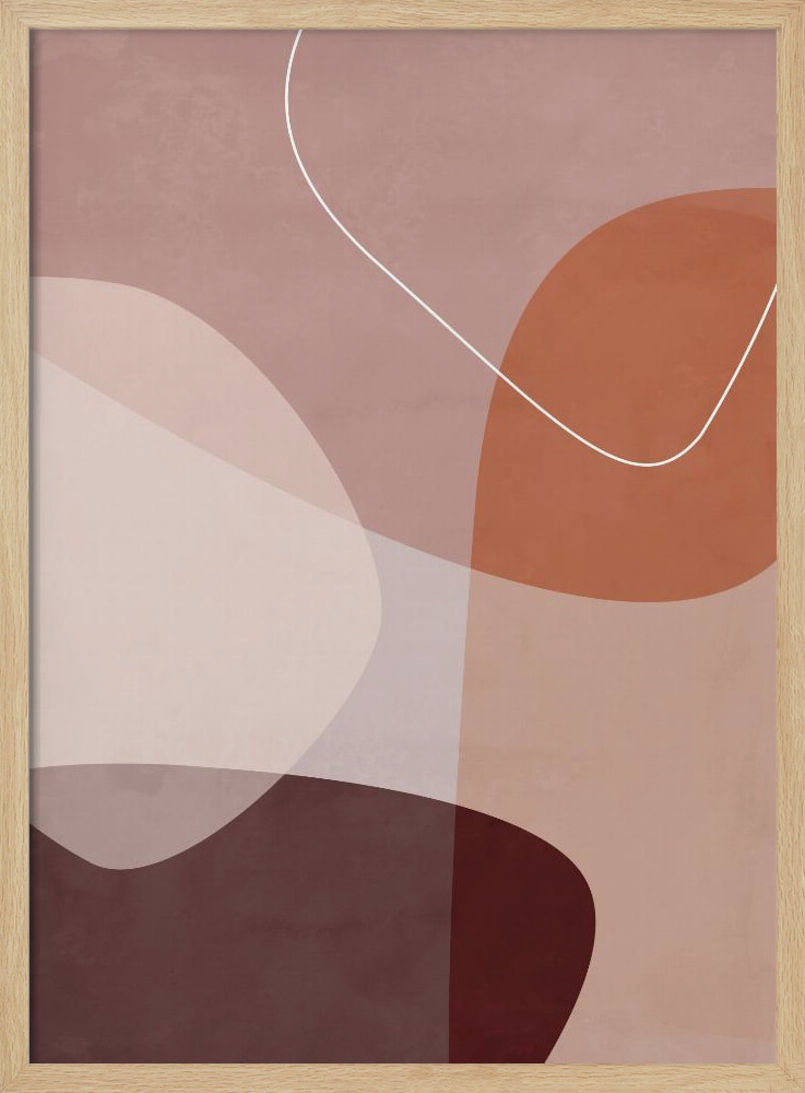 Poster - - Graphic 211X posterframe van natuurlijk hout