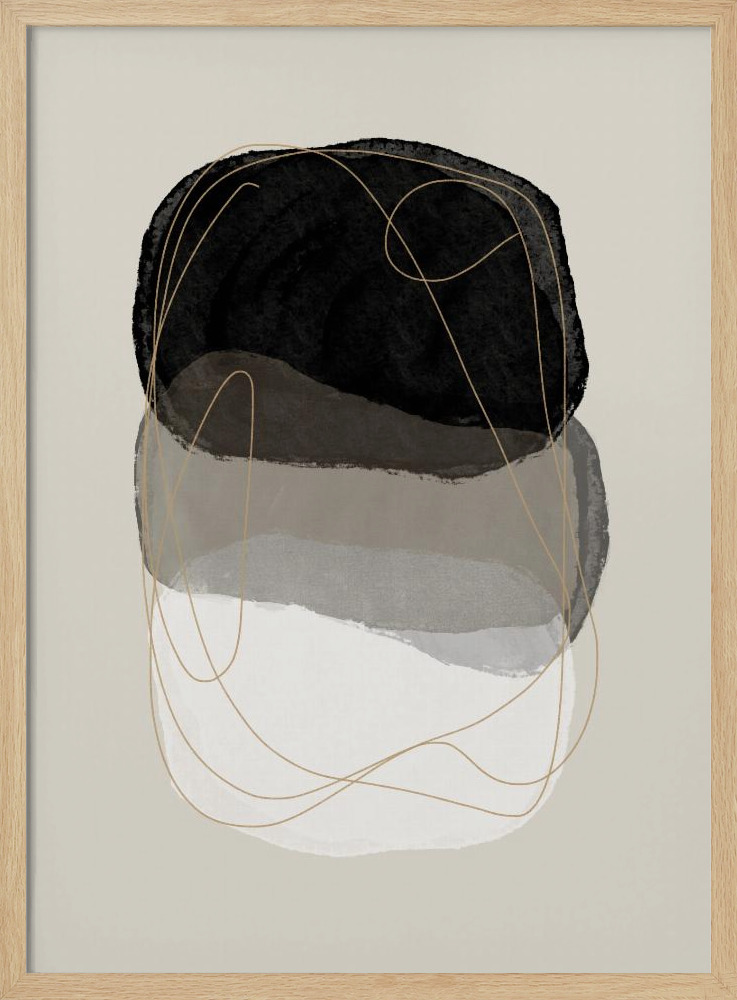 Poster - Graphic 238 natural wood poster frame