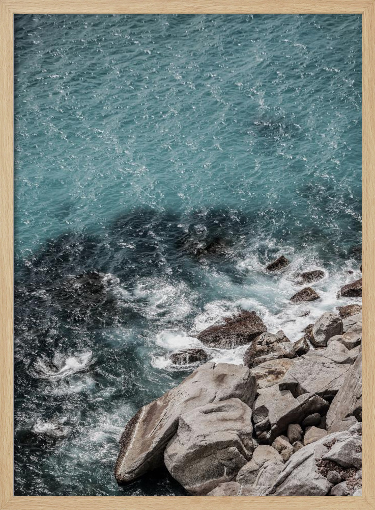 Affiche - Aqua Shores cadre de poster en bois naturel
