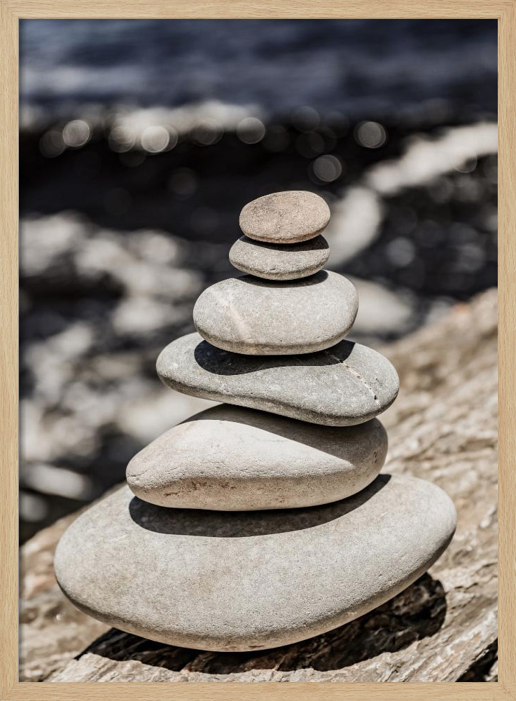 Affiche - Balance cadre de poster en bois naturel