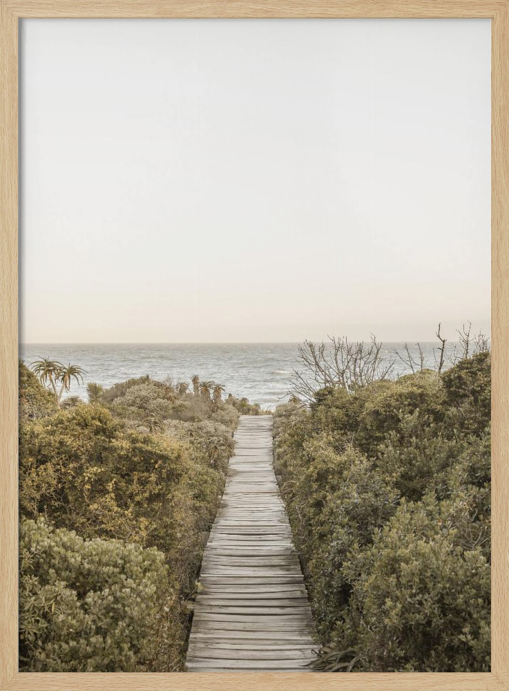 Affiche - Boardwalk cadre de poster en bois naturel