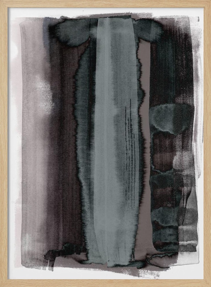 Poster - Disintegration natural wood poster frame
