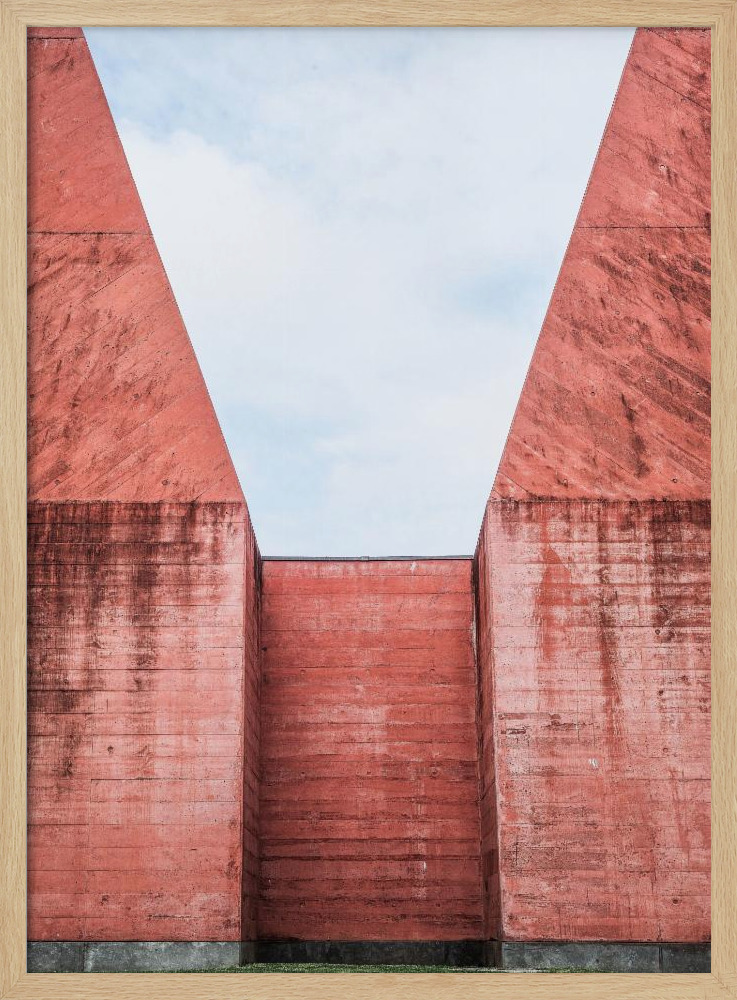 Poster - Mission To Mars natural wood poster frame
