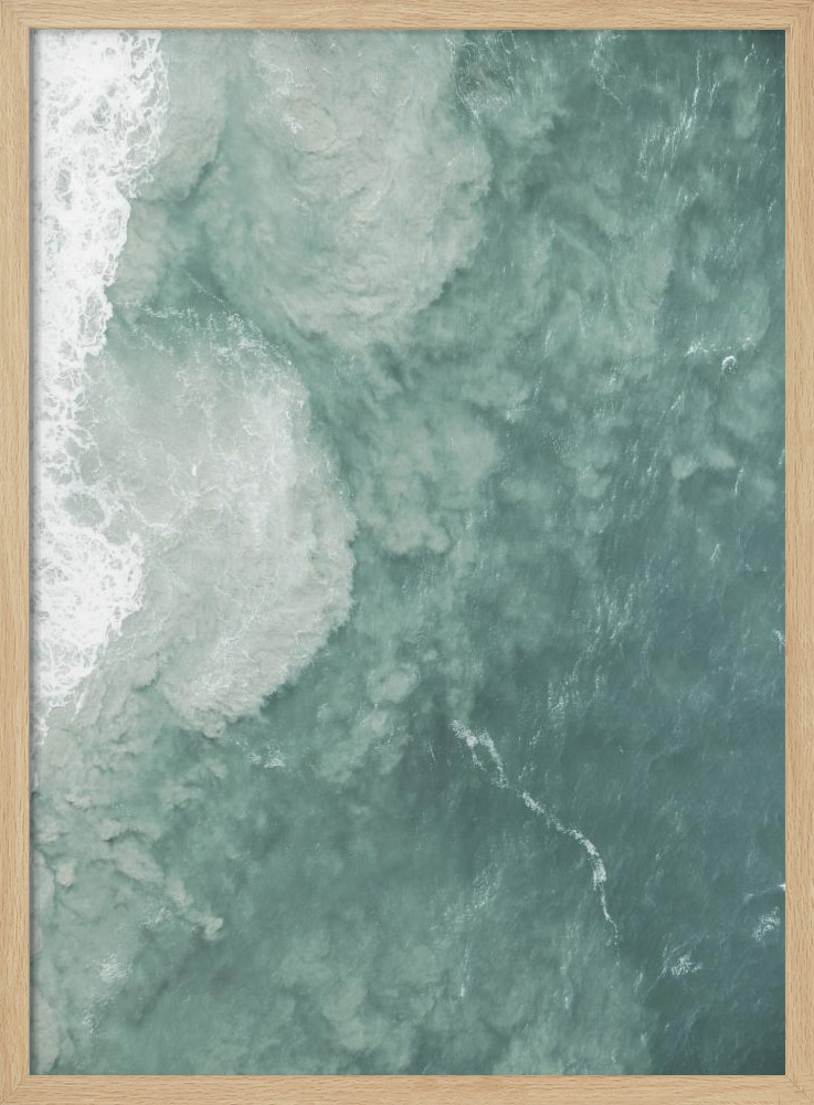 Plakat - Océano plakatramme i naturligt træ