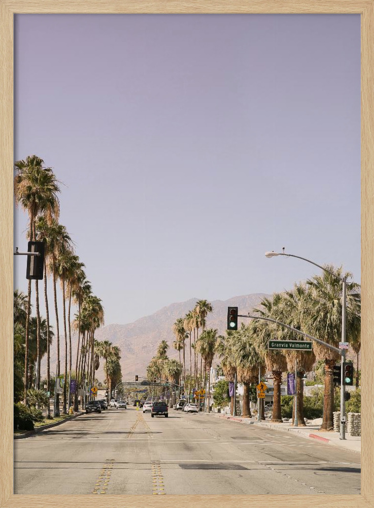 Poster - Palm Spring natural wood poster frame