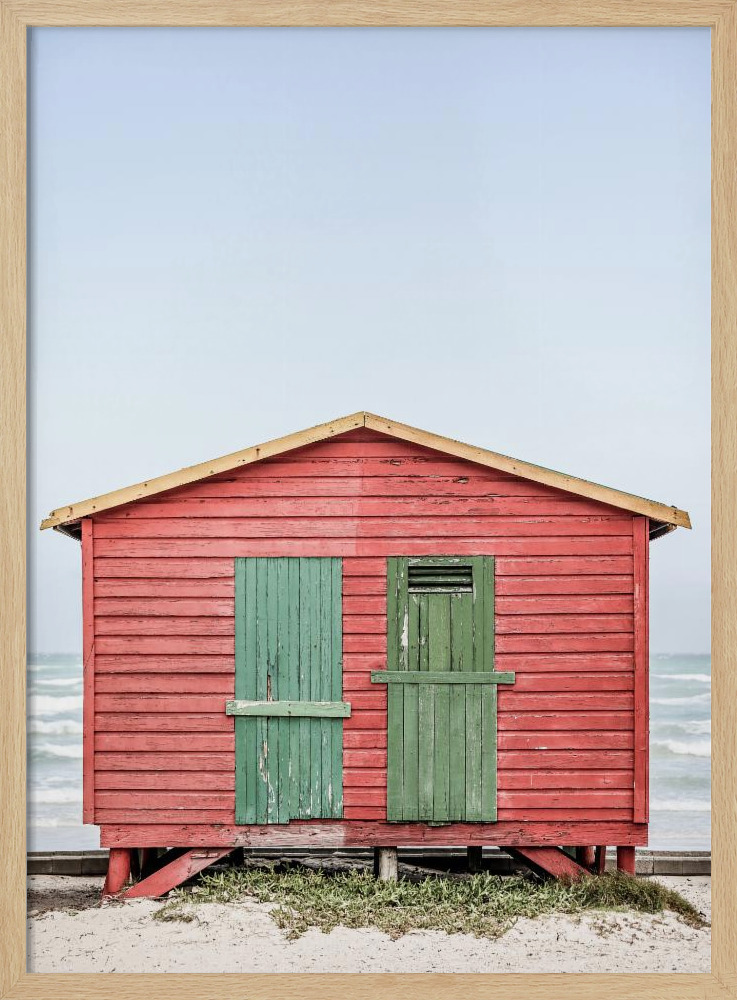 Poster - Red Hut natural wood poster frame