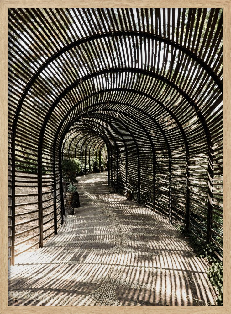 Affiche - Shadow Garden cadre de poster en bois naturel