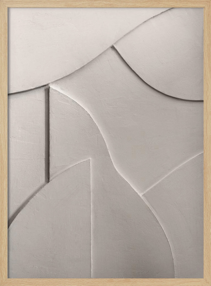 Poster - Shadow Play 3 natural wood poster frame