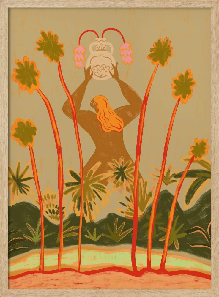 Poster - Beyond The Trees posterrahmen aus Naturholz