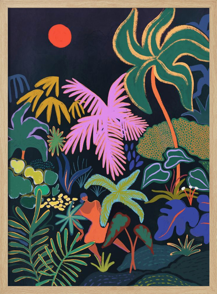 Poster - Lost No2 posterrahmen aus Naturholz