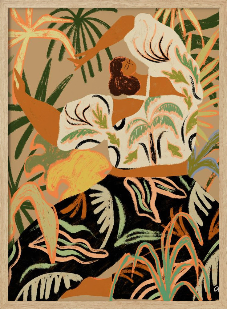 Póster - Nature Embrace natural wood poster frame