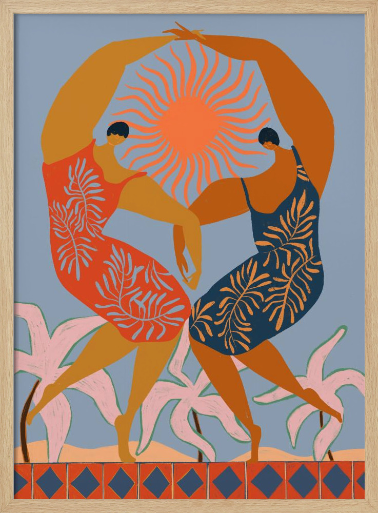 Poster - Sisterhood natural wood poster frame