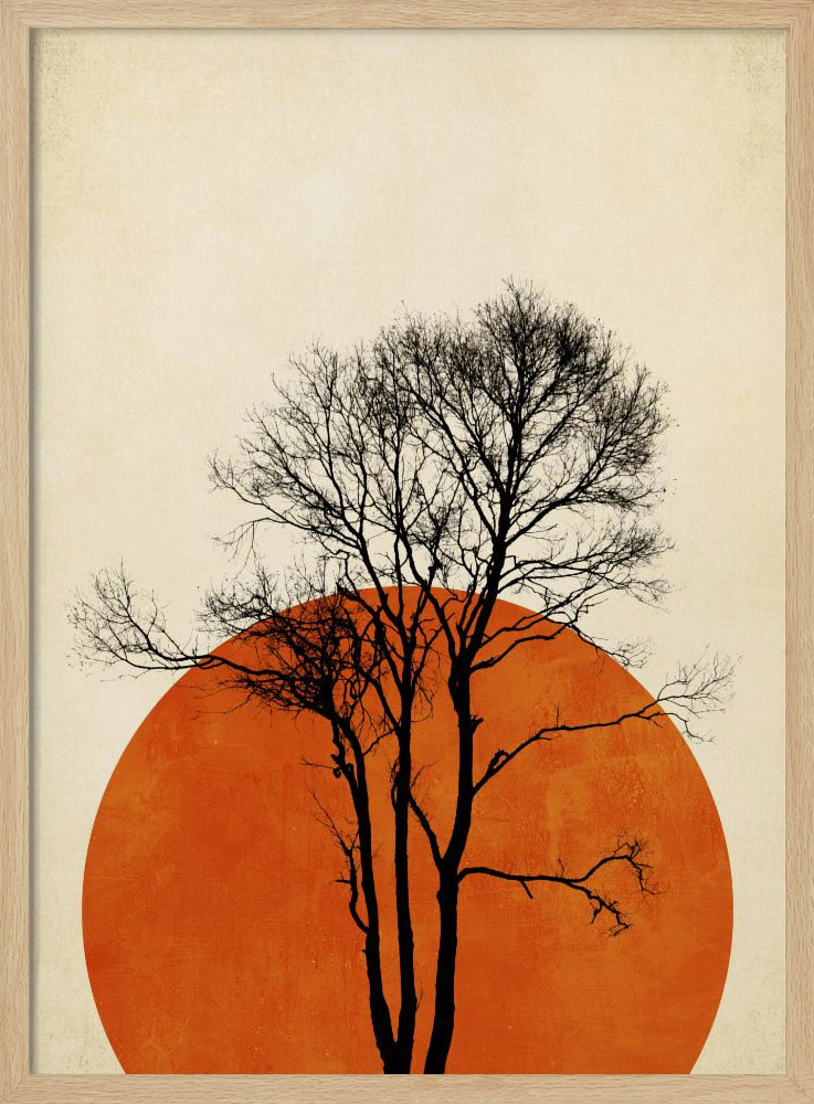 Poster - In the Wilderness posterframe van natuurlijk hout