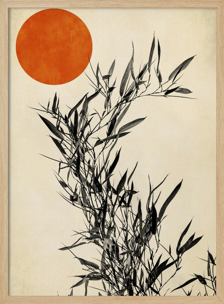 Poster - Japanese Birch natural wood poster frame