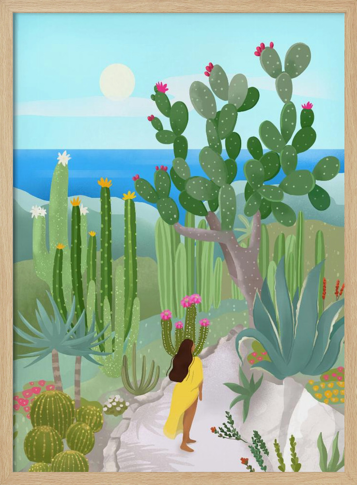 Poster - Elz Jardine natural wood poster frame