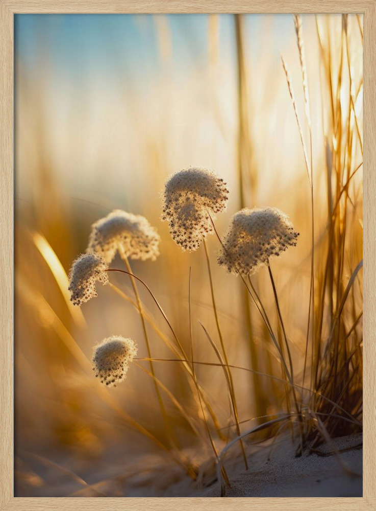 Affiche - Beach Impressions No 3 cadre de poster en bois naturel