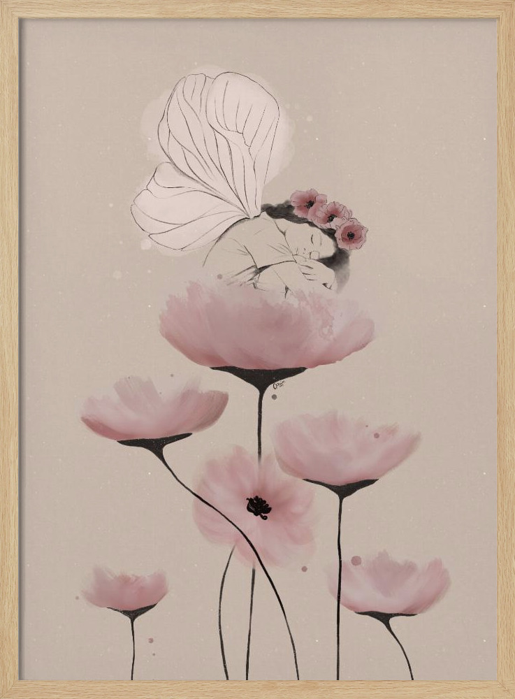 Poster - VALENTINA natural wood poster frame