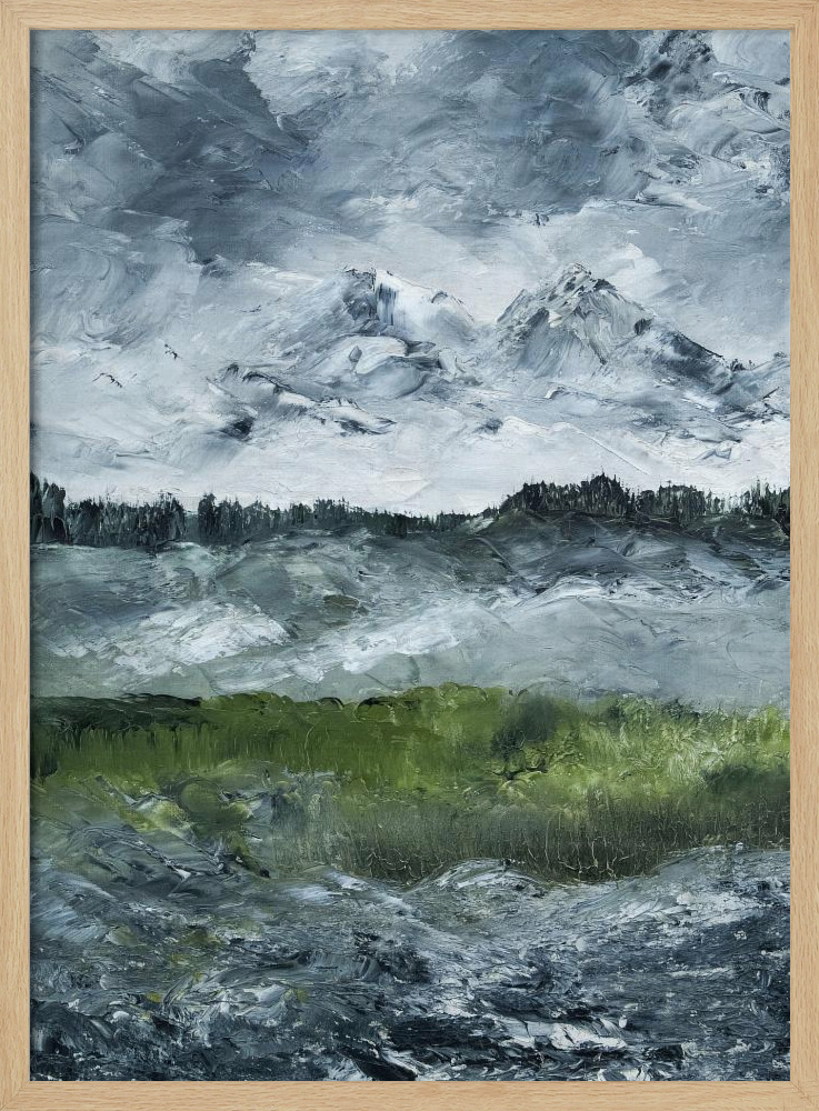 Poster - Landscape Study 1905 natural wood poster frame