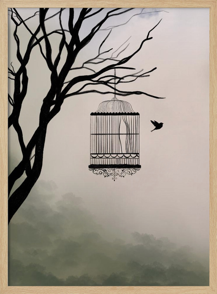 Affiche - Christina Palm cadre de poster en bois naturel