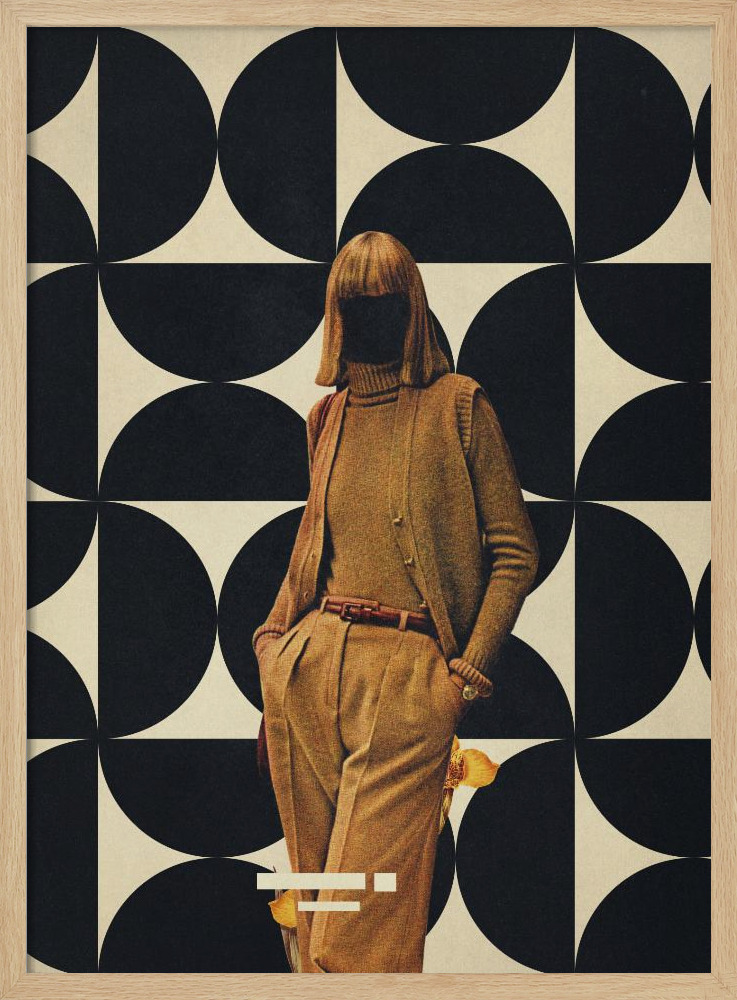 Poster - 1978 Annie Collection by Frank Moth natural wood poster frame