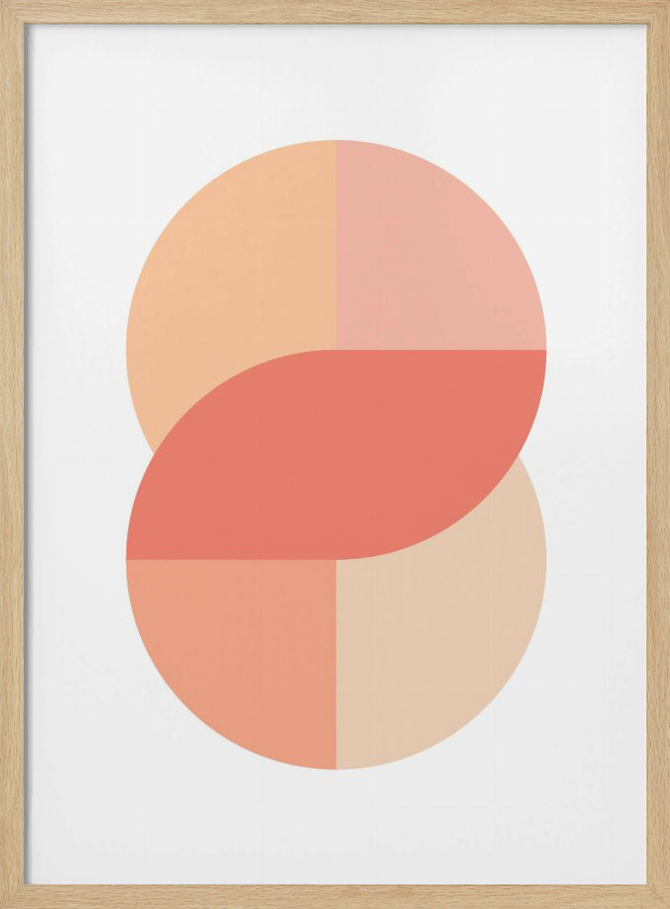 Poster - Peach 41 posterrahmen aus Naturholz