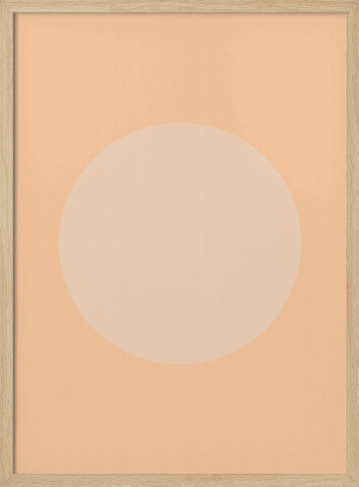 Affiche - Peach 46 cadre de poster en bois naturel