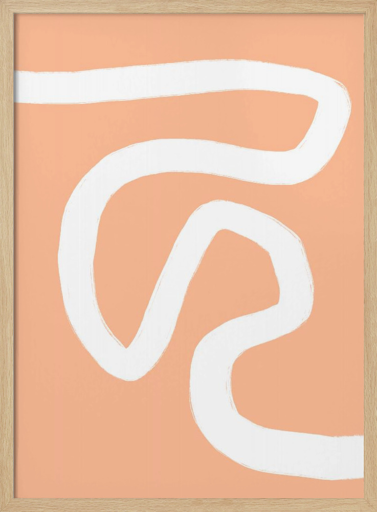 Poster - Minimal Shape No 20 natural wood poster frame