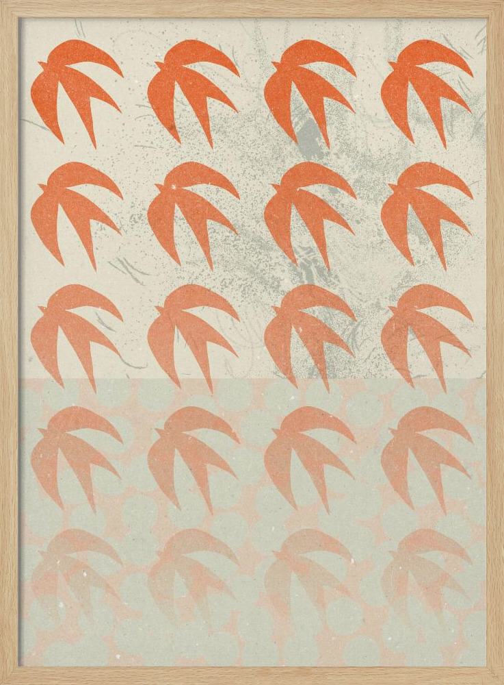 Poster - Abstract Composition 1 natural wood poster frame