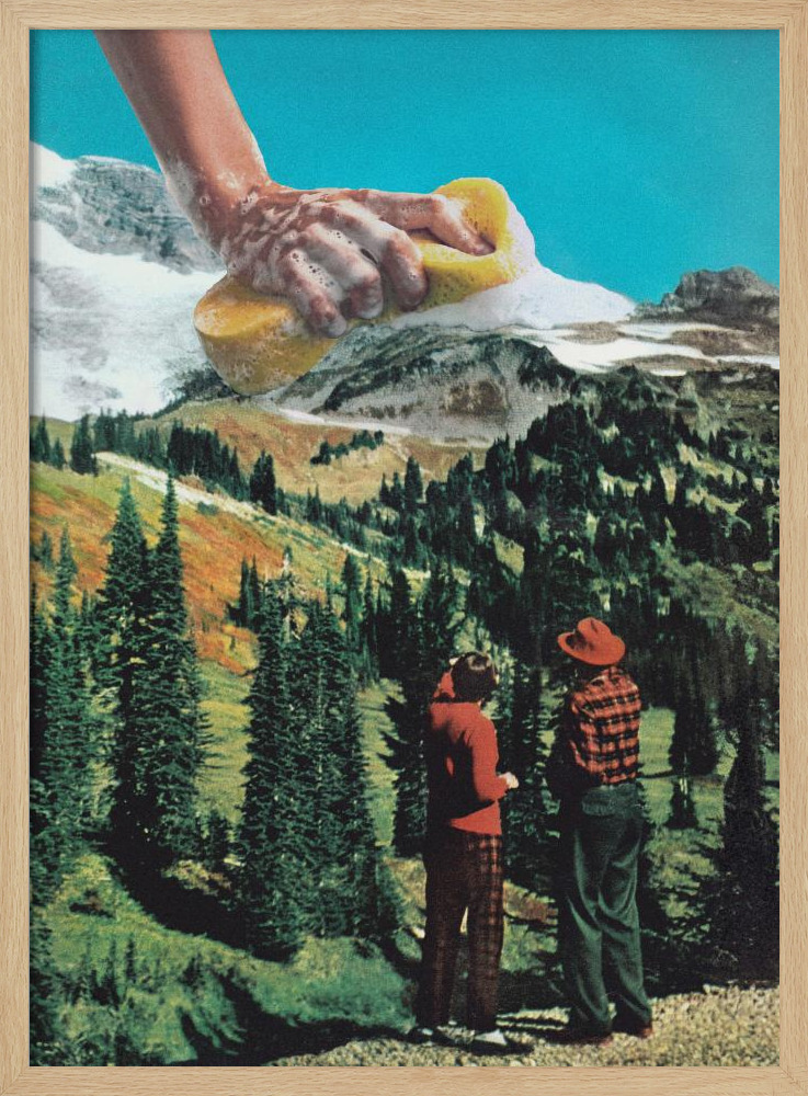 Poster - Rub a Dub Ridge natural wood poster frame