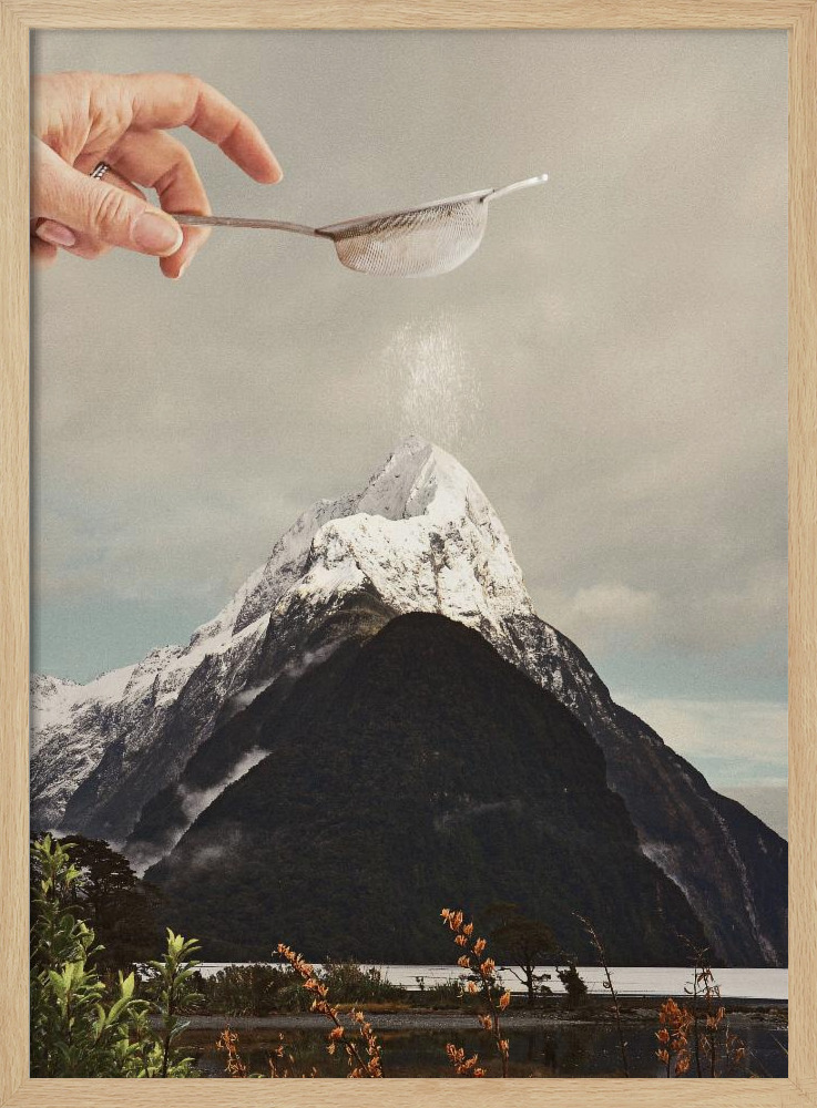 Poster - Sifted Summit M P natural wood poster frame