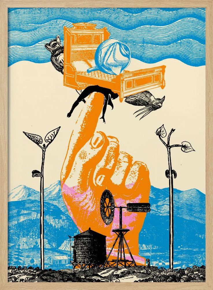 Poster - Awakening III natural wood poster frame
