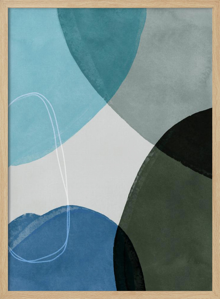Poster - Graphic 237X posterframe van natuurlijk hout